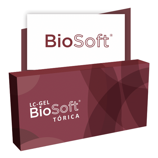 Embalagem das lentes de contato Biosoft Tórica 